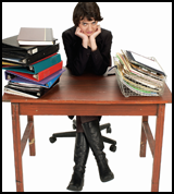 overwelmed womanin need of personal assistant denver